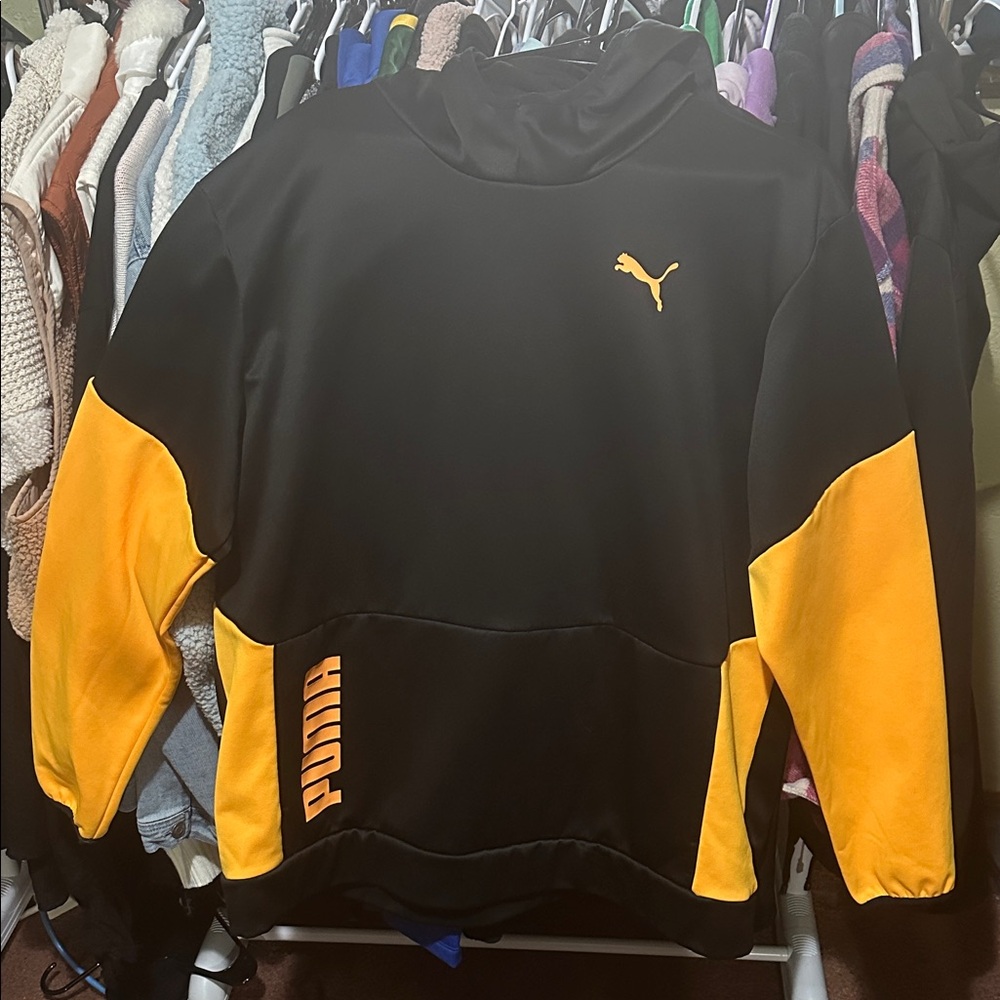 Puma Black and Gold Sweatshirt